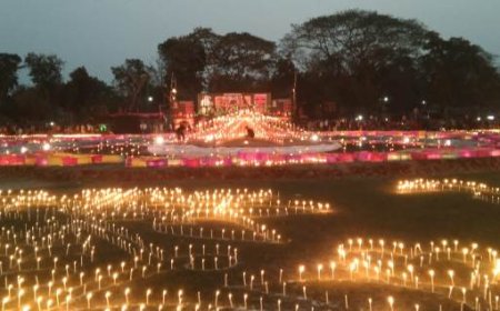 নড়াইলে লাখো প্রদীপ জ্বালিয়ে ভাষা শহীদদের স্মরণ