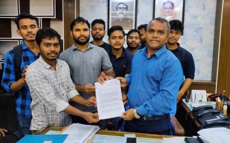 পবিপ্রবিতে ৫ দফা দাবিতে সাধারণ শিক্ষার্থীদের স্মারকলিপি