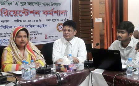নড়াইলে প্রায় ৯৮ হাজার শিশুকে ভিটামিন ‘এ’ খাওয়ানোর উদ্যোগ