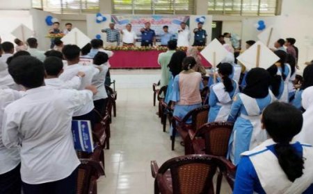 নড়াইলের লোহাগড়ায় শিক্ষার্থীদের মাদকবিরোধী শপথ
