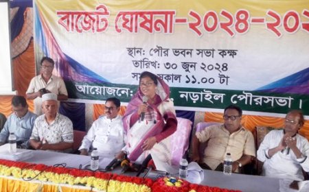 নড়াইল পৌরসভার প্রায় ৮২ কোটি টাকার বাজেট ঘোষণা