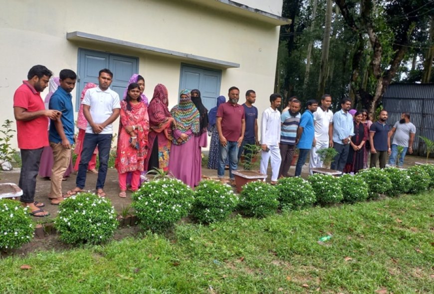 সোনাতলা পিটিআই-এ বৃক্ষরোপণ কর্মসূচি পালন