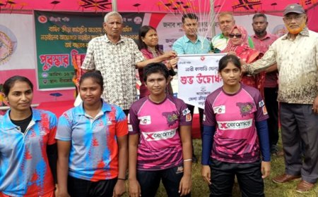 নড়াইলে নারীদের কাবাডি ও দাবা প্রতিযোগিতা অনুষ্ঠিত