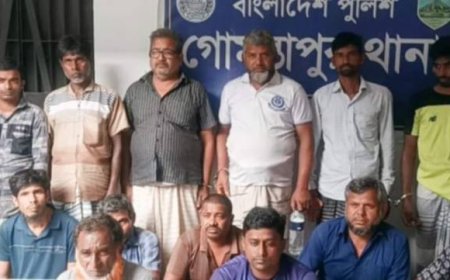 চাঁপাইনবাবগঞ্জে পুলিশের উপর হামলার ঘটনায় আটক ১৩