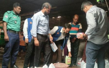 পবায় বিএসটিআই’র অভিযানে দুই প্রতিষ্ঠানকে জরিমানা