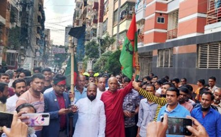 মাদক ও দুর্নীতিমুক্ত দেশ গড়ার দাবিতে বিএনপির মিছিল