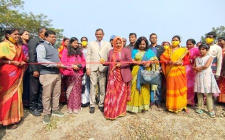 নড়াইলে মহাশ্মশান পুকুর পুনঃখনন কার্যক্রমের উদ্বোধন