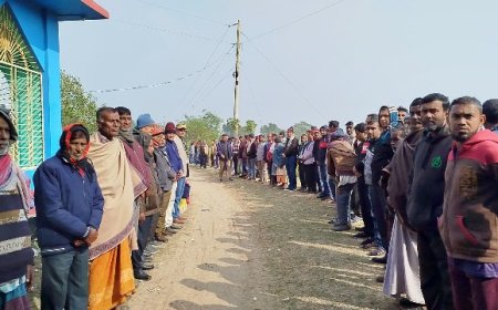 মন্দিরের জমি দখলের অপচেষ্টার প্রতিবাদে সমাবেশ ও মানববন্ধন