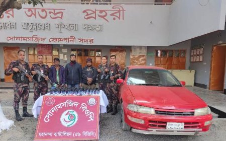 মাদক পাচারের সময় তিনজনকে আটক করেছে বিজিবি