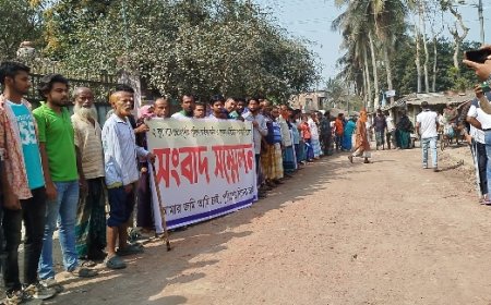 পুলিশ ক্যাম্পের বিরুদ্ধে ১৪ শতক জমি দখলের অভিযোগ