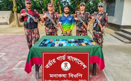 চাঁপাইনবাবগঞ্জে অবৈধ মোবাইলের চালান আটক