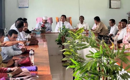 মাইজপাড়া কলেজের নবনির্বাচিত সভাপতির মতবিনিময় সভা