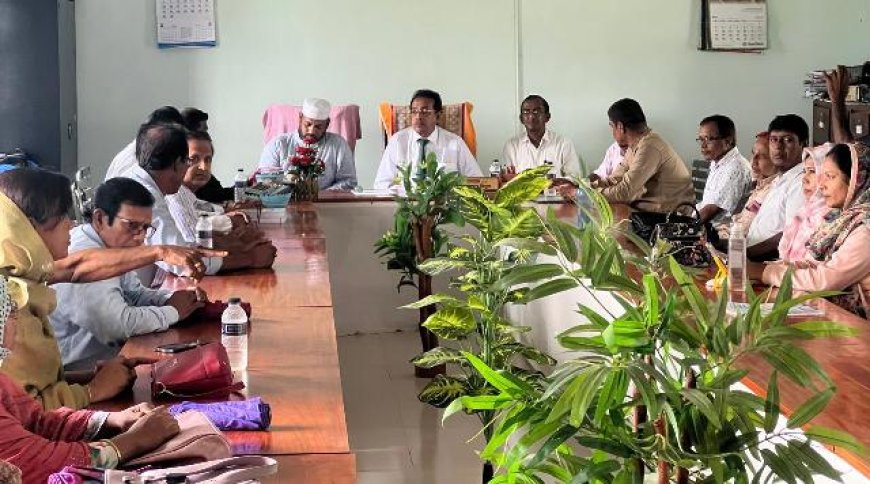 মাইজপাড়া কলেজের নবনির্বাচিত সভাপতির মতবিনিময় সভা