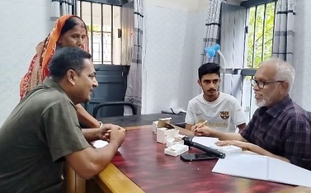 বিনামূল্যে চিকিৎসাসেবা, ওষুধ প্রদান ও রক্ত পরীক্ষা অনুষ্ঠিত