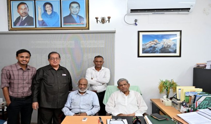 বিএনপি মহাসচিবের সঙ্গে নাগিব হোসেনের সৌজন্য সাক্ষাৎ