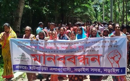 সড়ক নির্মাণ বন্ধে ‘সংখ্যালঘু নির্যাতনের নাটক ও অপপ্রচার’!