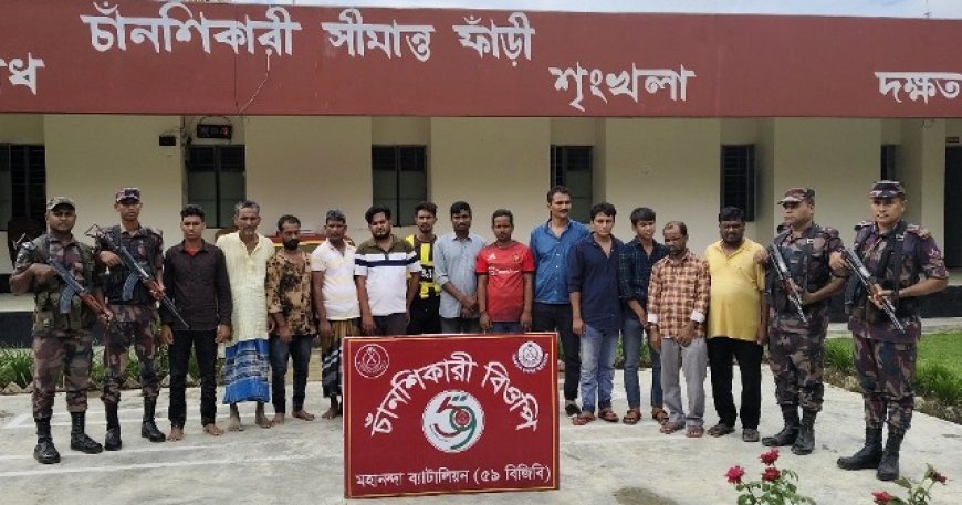 ভোলাহাট সীমান্তে ১৩ জনকে পুশ-ইন করলো বিএসএফ