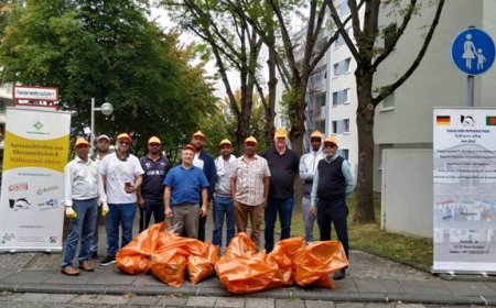 Müllsammelaktion im Rahmen des World Cleanup Day am 28. September in Bad Godesberg