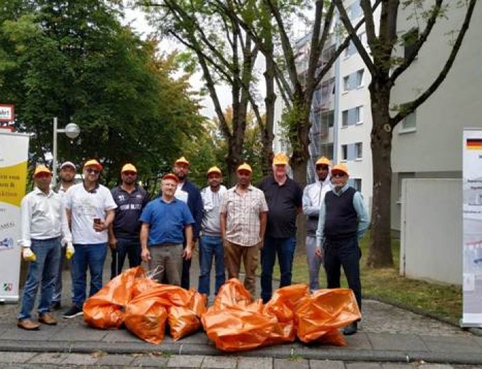 Müllsammelaktion im Rahmen des World Cleanup Day am 28. September in Bad Godesberg