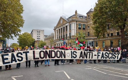 পূর্ব লন্ডনে বর্ণবাদের বিরুদ্ধে শান্তি সমাবেশ