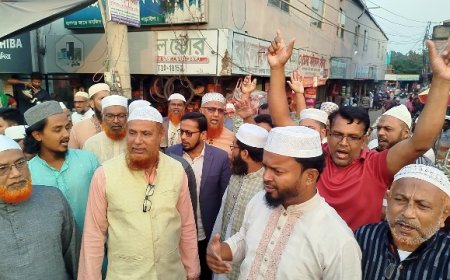 নড়াইল-২ আসনে জামায়াত প্রার্থী বাচ্চুর গণসংযোগ