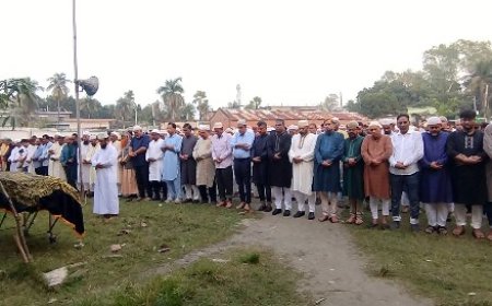 পুলিশের এআইজি শামীমার বাবার দাফন সম্পন্ন