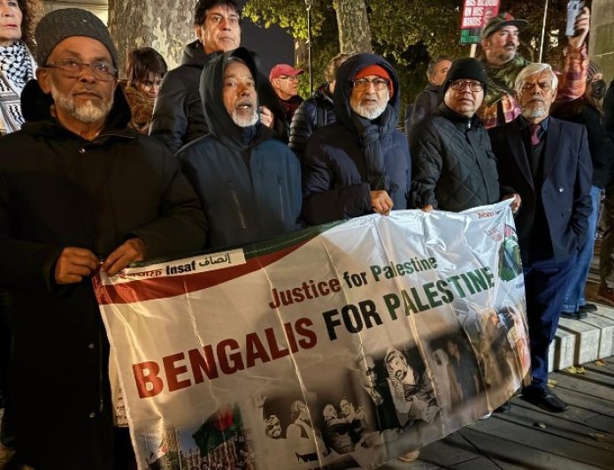 Protest for Palestine held outside 10 Downing Street