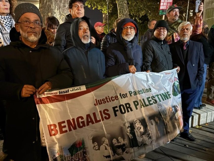 Protest for Palestine held outside 10 Downing Street