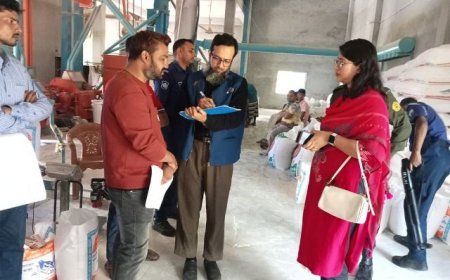 রাজশাহীতে বিএসটিআই’র লাইসেন্সবিহীন ফ্লাওয়ার মিলকে জরিমানা