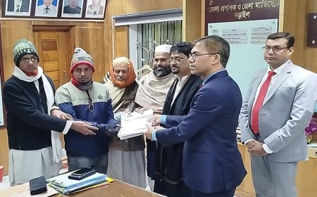 গণঅধিকার প্রার্থী নূর ইসলামের মনোনয়নপত্র দাখিল