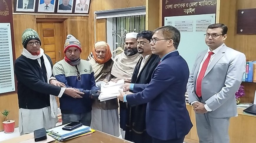 গণঅধিকার প্রার্থী নূর ইসলামের মনোনয়নপত্র দাখিল