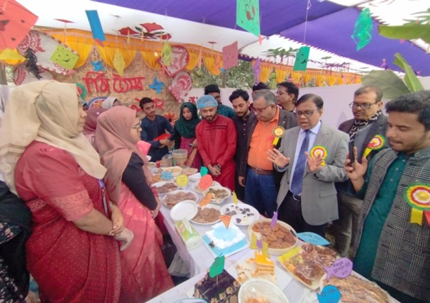 এক্সিম ব্যাংক কৃষি বিশ্ববিদ্যালয়ের উদ্যোগে পিঠা উৎসব
