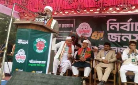 রহনপুরে  জামায়াতে ইসলামের নির্বাচনী জনসভা  