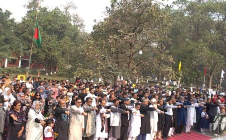 দিনব্যাপী কর্মসূচিতে বাকৃবিতে ভাষা শহীদদের স্মরণ