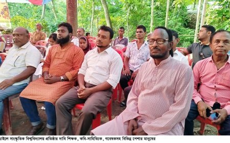 নড়াইলে সাংস্কৃতিক বিশ্ববিদ্যালয় প্রতিষ্ঠার দাবি পেশাজীবীদের