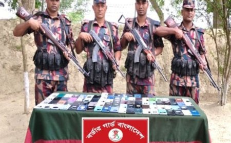 চাঁপাইনবাবগঞ্জ সীমান্তে ৮৮টি ভারতীয় মোবাইল ফোন জব্দ