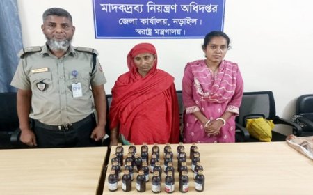প্রায় দুই লাখ টাকার মাদকসহ স্ত্রী আটক, স্বামী পলাতক