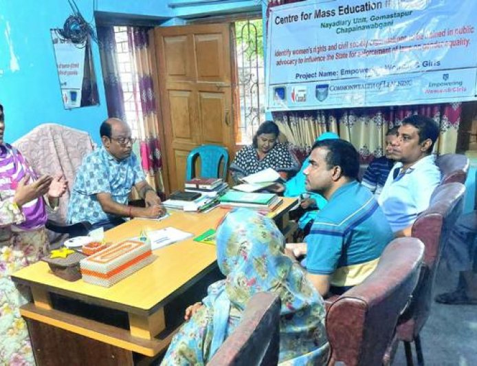 গোমস্তাপুরে জেন্ডার সমতা ও আইন সহায়তা বিষয়ক প্রশিক্ষণ