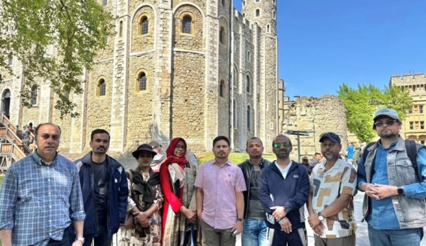 ইউকে বাংলা রিপোর্টার্স ইউনিটির টাওয়ার অব লন্ডন পরিদর্শন