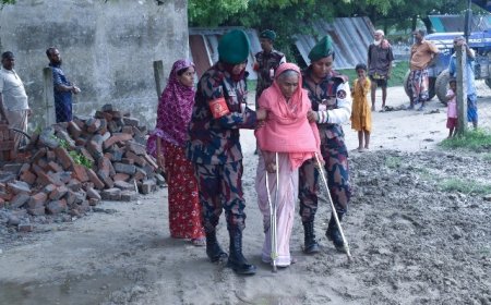 মানুষের ও গবাদিপশুর বিনামূল্যে চিকিৎসাসেবা নিয়ে বিজিবি