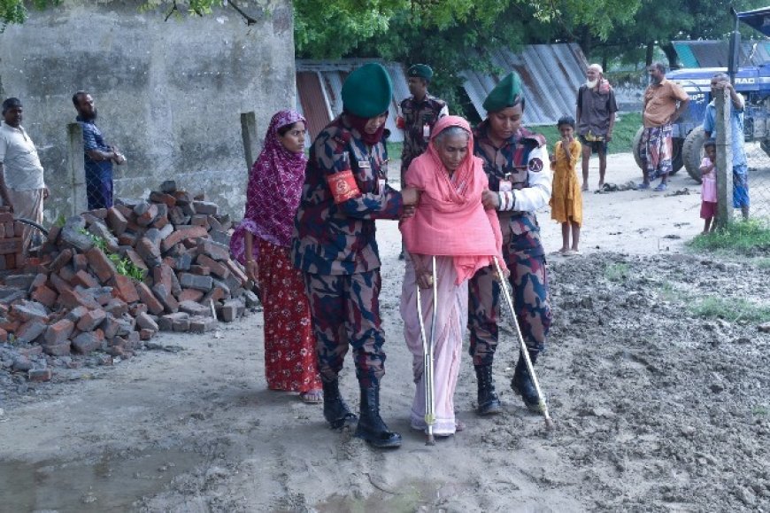 মানুষের ও গবাদিপশুর বিনামূল্যে চিকিৎসাসেবা নিয়ে বিজিবি