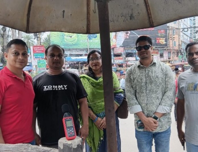 শব্দদূষণ বৃদ্ধি, রেইলগেট ও লক্ষীপুরে ১০০ ডেসিবেলের বেশি